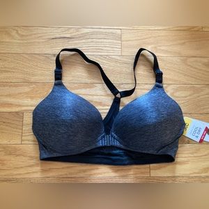 Warner’s front close wire-free bra